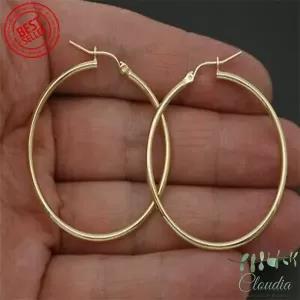 Generic Super Big Hoop Earrings 50mm Gold