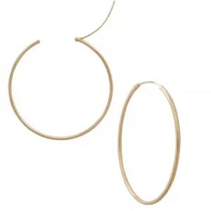 Gold Super Big Hoop Earrings Round Female Ear Rings Gold Col