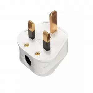 3 Pin UK Square Fused Plug Top 13A