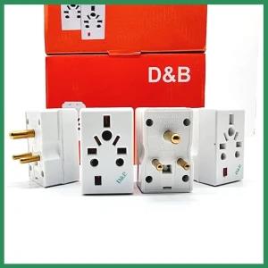 Generic 3 Pin Multi Socket Type 5A Plug