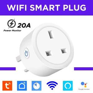 20A Tuya Smart WiFi Smart Plug With Power Monitoring