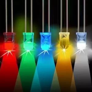 3mm 5mm Round Top 2Pin Super Bright Waterclear Light Lamp Bu