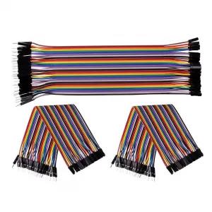 40 Pcs 20Cm Male To Female Color Dupont Line Jumper Cable Wi