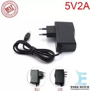 5V 2A Power Adaptor With Dc Conector For Arduino Development