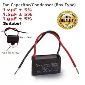 Fan Capacitor / Condenser 1.5uF 50/60Hz 1.2uF 50/60Hz 450V