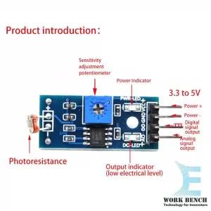 Generic Photoresistor Sensor Module Light Brightness Detect