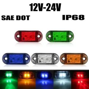 Green Color 12V-24V LED Side Marker Light Bar Indicator Lamp