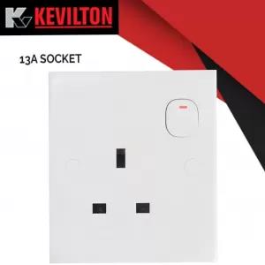 Kevilton 13a Socket Extra Safe White Color