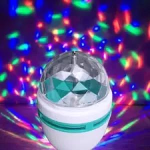 LED Full Color Rotating B22 3W Auto Crystal Ball Bulb AC 85-