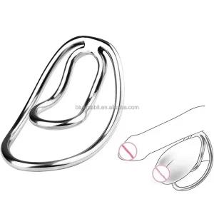 Metal Fufu Clip Sissy Male Panty Chastity