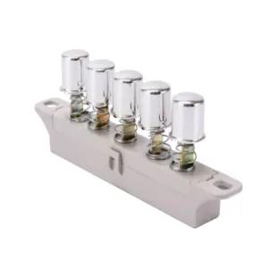 White Table Stand Wall Fan 5 Key 4 Speed Control Key Switch Button (Round)