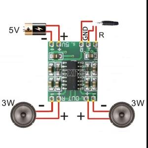 Generic PAM8403 Audio 2x3W Mini Digital Power Amplifier