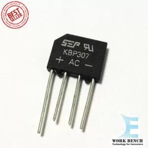 Black 3A 700V Kbp307 Diode Bridge Rectifier Kbp 307 Power Di