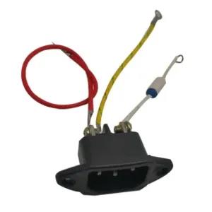 Generic Universal 3-Wire Power Socket Plug with Fuse