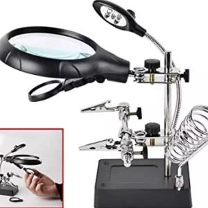 Generic 2.5X 7.5X 10X LED Light Magnifier Soldering Station