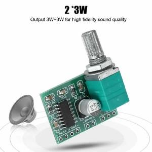 Mini DC 5V 2 Channel 3W USB Digital Audio Amplifier