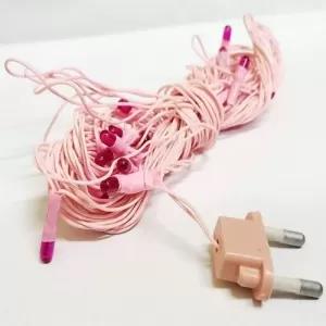 Generic Pink PVC RGB 62 Bulbs Rice Light 5 Meter