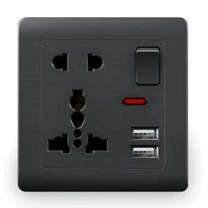 Universal AC 230v 13A Wall AC Plug Socket Socket Outlet