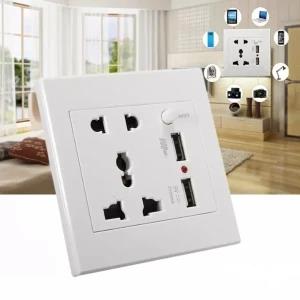 USB Wall Socket Universal Wall Socket With 2 USB Port