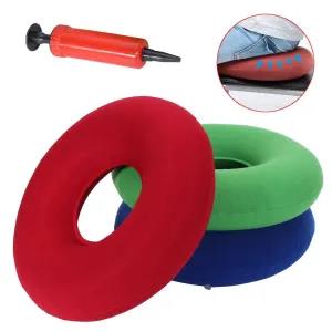 Inflatable Ring Round Seat Air Cushion with Pump