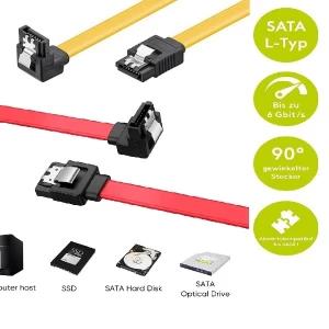 SATA Cable, (14-inch) SATA III Data Drive Cable 6.0 Gbps