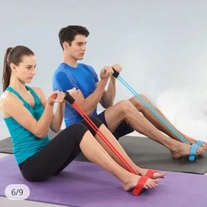Portable Sit-up Pedal Tensioner Four-tube Pedal