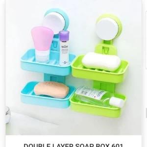 Double Layer Soap Box Suction Cup