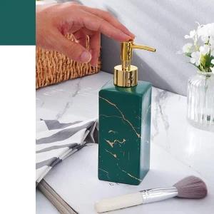 Liquid Soap Dispenser With Electroplating Golden Pump