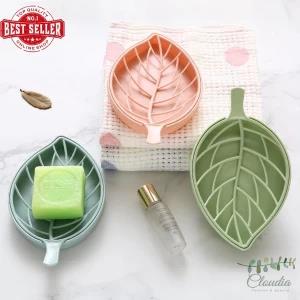 Generic Double Layer Leaf Shape Soap Holder