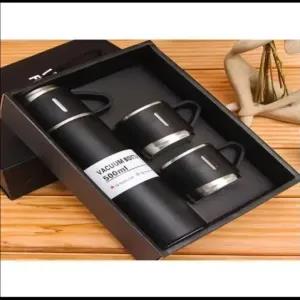 Black Dynore Stainless Steel Double Wall Vacuum Insulated Ho