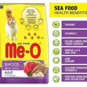 Me-O Adult Cat Food Seafood 450g