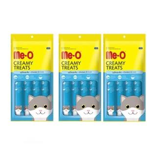 Me-O Creamy Treat For Kitten & Adult Cats (Chicken60gX3)