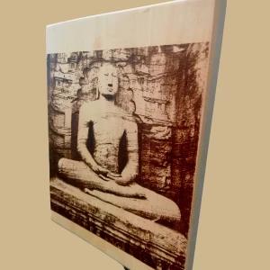 Lord Buddha Wall Art, Sakyamuni wood Laser burning