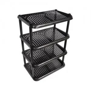 plastic black shoe rack