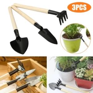 3 Pcs/set Mini Spade Shovel Harrow Flowerpot Tools