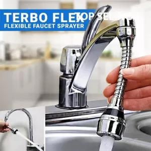 Turbo Flex Turbo Flex 360 Flexible Faucet Sprayer Water Exte