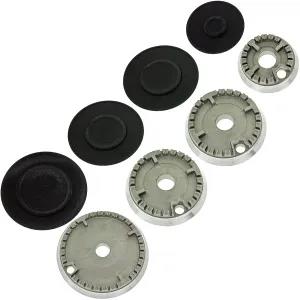 Generic Oven Hob Gas Cooker Burner Crown Kit & Flame Cap
