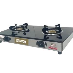 Kanvox Smart 201 2 Burner Glass Top Gas Cooker