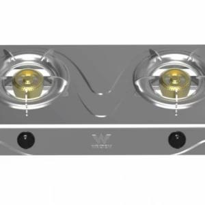 Walton Gas Cooker Stove SS Double Burner (WGS-SDH90)