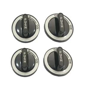Black Sanyo Gas Cooker Knob (Set of 4)