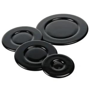 Black Universal Gas Cooker Hob Burner Cap (Set of 4)
