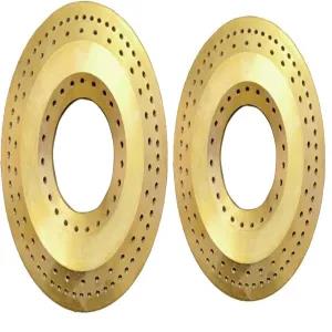 Gold Gas Cooker Stove Gulla Cut Small & Medium Burner Cap (OD 65mm & OD 77mm)