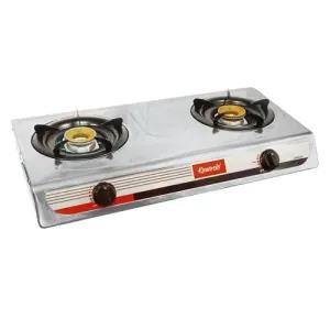 Kawashi Stainless Steel Two Burner Gas Cooker
