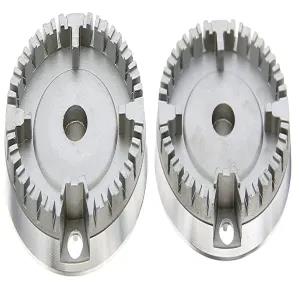 Silver Universal Cooker Gas Hob Burner Base (Medium) Set of