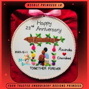 Generic Customized Embroidered Hoops & Portraits Gift