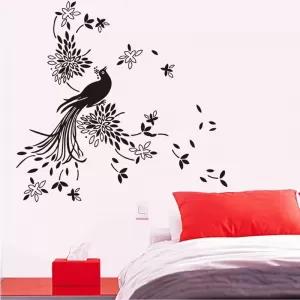 Phoenix Black Bird Love Nature Wall Decor