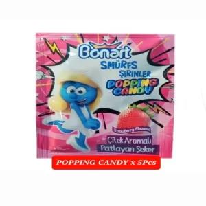 Bonarts Smurfs Sprinkler Popping Candy Dips Strawberry 4g x