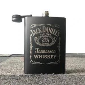 Jack Daniels Hip Flask 9OZ BLACK