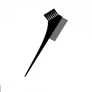 2in1 Tint Brush Black Plastic Hair Coloring Brush