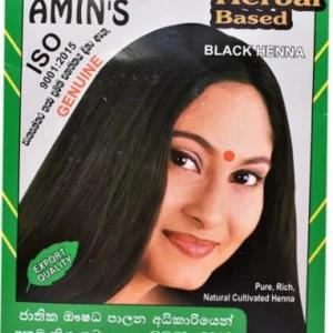 Amin s Black Henna Hair Color 5 pies one box